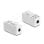 Adaptateur Delock 87234 3,5mm Femelle à Femelle Blanc Plat
