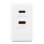 Caricatore Lenovo Dual USB-C 65W GaN Bianco 2 porte