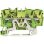 Bloc de connexion Wago 2202-1307 3 pôles polyamide vert/jaune