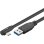 Cable USB Goobay 66502 USB-A a USB-C 1,5 m 90° Negro alta velocidad