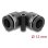 Acoplamiento neumático Delock 60748 90 grados rosca hembra 12 mm metal plástico