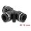 Acoplamiento neumático Delock 60750 T-forma metal plástico 10 bar negro