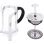 Cafetière à piston Any Morning Espresso 600 ml Acier inoxydable et verre
