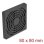 Rejilla para ventilador Delock 67311 ABS 80 mm filtro extraíble negro