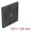 Rejilla ventilador Delock 67313 filtro extraíble ABS 120 mm negro