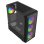 Torre ATX Savio Noctis Flow RGB vetro temperato 3x120 mm RGB nero