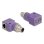 Cambiador de género Delock 60679 M12 a RJ45 Cat5e violeta IP67