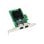 Tarjeta de Red MicroConnect MC-PCIEX1-82575 PCIe Dual Port Gigabit Ethernet