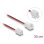 Cable extensión ventilador Delock 90762 2 pines 30 cm PVC colores negro rojo blanco