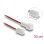 Cable extensión ventilador Delock 90869 2 pines 30 cm PVC negro rojo blanco