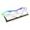 Mémoire RAM Team Group T-Force Deltaα RGB 32Go 2x16Go DDR5 6000MHz CL30 AMD EXPO Blanc