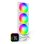 Refrigeration Liquide Montech HyperFlow Digital 360mm 3 Ventilateurs ARGB Blanc
