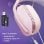 Auriculares Oniverse Polaris sem fios e com fio Bluetooth USB-C Gaming Surround 7.1 Rosa