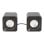 Altavoces Manhattan 2.0 USB 6W filaires avec contrôle de volume double USB