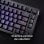 Teclado HyperX Alloy Rise 75 compacto 75% mecânico gaming RGB personalizável
