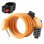 Candado De Cable 5 Digitos Con Luz, Naranja