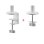 One For All DM2220 Support Moniteur Double de Bureau 13 a 30" VESA 75x75 a 100x100 Max 16kg