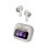 Auriculares AGM Buds 9 sem fios Bluetooth USB-C com Cancelamento de Ruído Bege