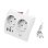 Energie-Station Ewent EW3871 2 Schuko-Steckdosen 2 USB-A 1 USB-C 1,5m Weiss Schalter