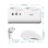 Energie-Station Ewent EW3871 2 Schuko-Steckdosen 2 USB-A 1 USB-C 1,5m Weiss Schalter