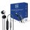 Kopfhörer 3MK Jack 3,5 mm kabelgebunden In-Ear mit Mikrofon und Fernbedienung Schwarz
