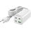 Cargador MediaRange MRMA124 100W GaN 3x USB-C 1x USB-A carga rápida blanco