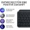 Teclado Logitech MX Keys S sem fios QWERTZ retroiluminado com apoio de pulso