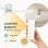 Ventilador de techo Mellerware Brizy Bright 40 W 132 cm LED 6 velocidades