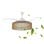Ventilador de techo Mellerware Brizy Bright Rattan 106 cm LED 6 velocidades