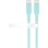 Cable Goobay 77744 USB-C 1,5 m Silicone Charge Rapide Turquoise