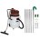 Aspiradora Industrial MonsterShop 3000W 90L Kit Postes Canalones 7,2m Blanco