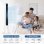 Homcom Ventilador De Torre On Control Remoto 3 Velocidades 3 Modos Blanco