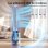Homcom Ventilador De Torre Silencioso Con Luces Led De 4 Colores Blanco