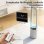 Homcom Ventilador De Torre Silencioso Con Luces Led De 4 Colores Blanco