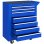 Durhand Carro De Herramientas Con 7 Cajones Cerraduran Ruedas Azul