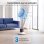 Homcom Ventilador Nebulizador 90w Oscilación De 70° 3 Velocidades Blanco