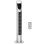 Homcom Ventilador De Torre Oscilante 40w Con Mando A Distancia Ø18x78,5cm Plata
