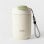Vaso de viaje Outin Blanco Arena 350 ml acero inoxidable 316L compacto