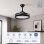 Ventilatore da soffitto InnovaGoods 4 pale LED DC 6 velocità telecomando