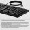 Teclado HP 125 completo de membrana USB com tecla Copilot