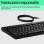 Teclado HP 125 completo de membrana USB com tecla Copilot