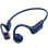 Auriculares Kinglucky X7 inalámbricos Bluetooth 5.4 deportivos conducción ósea resistentes al sudor azul