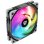 Ventilador suplementar Nfortec Koit 120mm PWM 1700RPM ARGB preto silencioso
