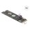 Adaptateur Delock 64344 M.2 Key M vers Key E USB PCIe