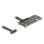 Adaptador DeLOCK 81503 M.2 Hembra a PCIe Negro 0.1 m
