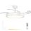 Ventilador de techo Grunkel Skywhite42 42 pulgadas con motor DC y luz LED