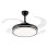 Ventilador de techo Purline CEILY BRISE B con luz y aspas retráctiles 107cm