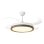 Ventilador de Techo Purline CEILY BRISE DWD con Luz Retráctil 107cm Blanco y Madera Oscura