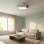 Ventoinha de Teto com Luz Cecotec EnergySilence Aero 300 Air Invisible 30W 6 Velocidades Pás Retráteis Comando