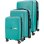 Tandem Set 3 Maletas Expandibles Teide Cabina 41l Mediana 76l Grande 106l Ruedas Dobles 360°